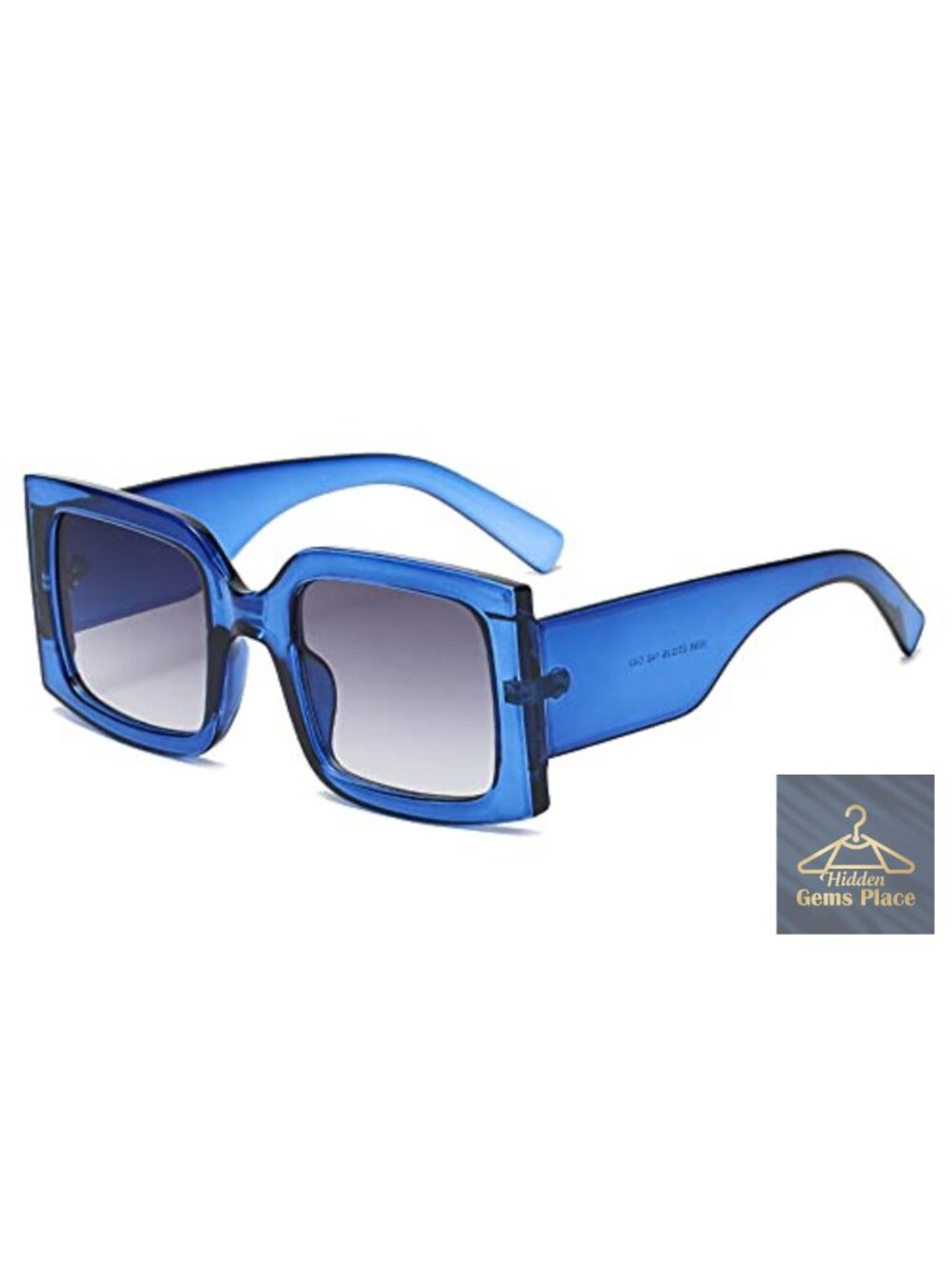 Vintage Square Sunglasses Women Men UV400 Protection Retro Oversized Frame